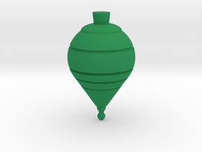 Spinning Top in Green Smooth Versatile Plastic