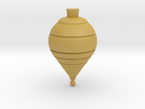 Spinning Top in Tan Fine Detail Plastic