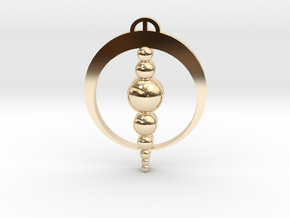 Finale Emilia, Lombardia Crop Circle Pendant in 14k Gold Plated Brass