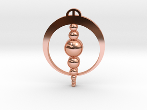 Finale Emilia, Lombardia Crop Circle Pendant in Polished Copper