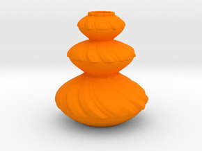 Vase 2114 in Orange Smooth Versatile Plastic