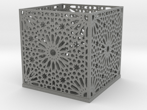 Arabic Pattern Candle Holder in Gray PA12
