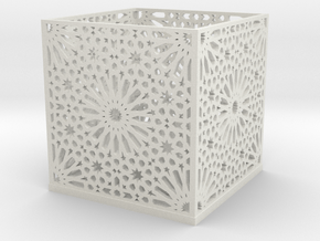 Arabic Pattern Candle Holder in PA11 (SLS)