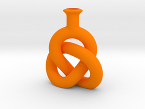 Knot Vase in Orange Smooth Versatile Plastic