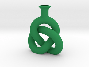 Knot Vase in Green Smooth Versatile Plastic