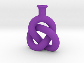 Knot Vase in Purple Smooth Versatile Plastic