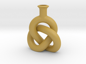 Knot Vase in Tan Fine Detail Plastic