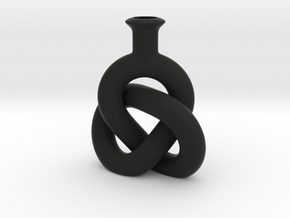 Knot Vase Bigger in Black Smooth PA12