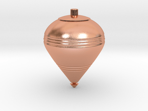 Spinning Top B in Natural Copper