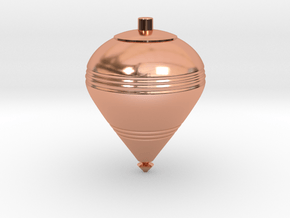 Spinning Top B in Polished Copper