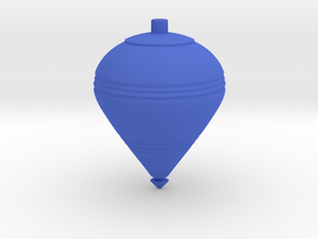 Spinning Top B in Blue Smooth Versatile Plastic