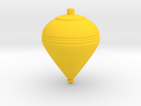 Spinning Top B in Yellow Smooth Versatile Plastic