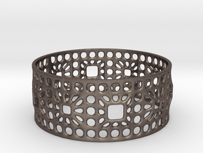 bracelet in Polished Bronzed-Silver Steel