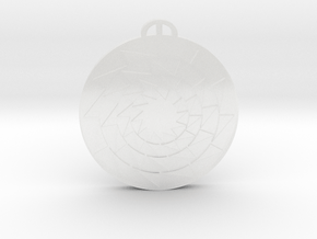 Pontecurone Lombardia Crop Circle Pendant in Clear Ultra Fine Detail Plastic