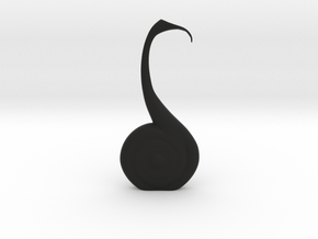 S Calla Vase in Black Smooth PA12