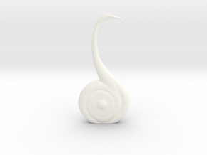S Calla Vase in White Smooth Versatile Plastic