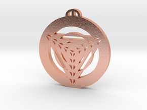 Charlton Wiltshire Crop Circle Pendant in Natural Copper