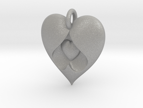 Heart Pendant in Aluminum