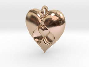 Heart Pendant in 9K Rose Gold 