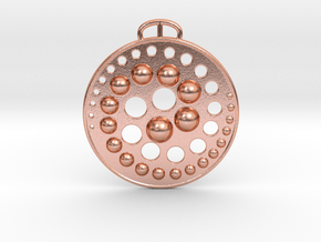 Duality (or Non-Duality) Pendant in Natural Copper