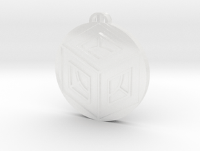 Merstham, Surrey Crop Circle Pendant in Clear Ultra Fine Detail Plastic