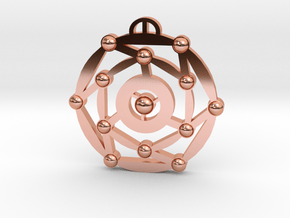 Niederscherli  Bern  Crop Circle Pendant in Polished Copper
