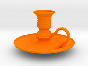 Candle Holder in Orange Smooth Versatile Plastic