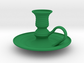 Candle Holder in Green Smooth Versatile Plastic