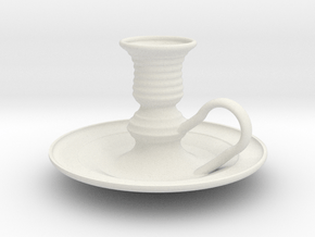 Candle Holder in White Natural TPE (SLS)