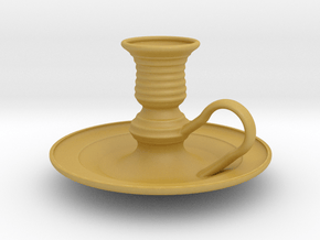 Candle Holder in Tan Fine Detail Plastic