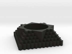 Tealight Holder in Black Smooth PA12