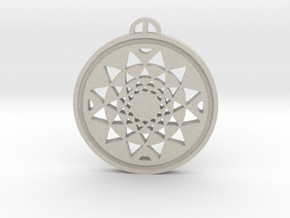 Highworth Wiltshire Crop Circle Pendant in Natural Sandstone