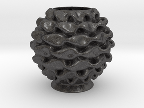 Vase 2323 in Dark Gray PA12 Glass Beads