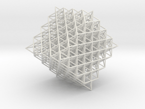 512 tetrahedron grid 18,9 cm in PA11 (SLS)