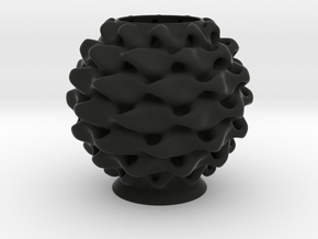 Vase 2323 in Black Smooth Versatile Plastic