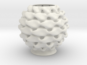 Vase 2323 in White Natural TPE (SLS)
