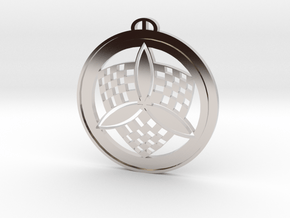 Barton Stacey, Hampshire, crop circle pendant in Platinum