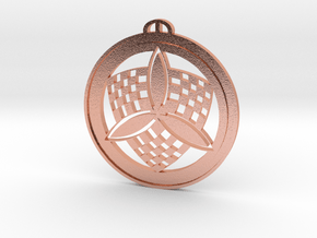 Barton Stacey, Hampshire, crop circle pendant in Natural Copper
