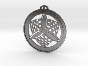 Barton Stacey, Hampshire, crop circle pendant in Processed Stainless Steel 17-4PH (BJT)