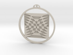 Micheldever Hampshire crop circle pendant in Natural Sandstone