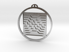 Micheldever Hampshire crop circle pendant in Natural Silver
