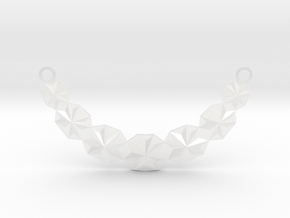 Necklace in Clear Ultra Fine Detail Plastic