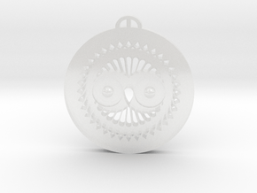 Woodborough-Hill, Wiltshire Crop Circle Pendant in Clear Ultra Fine Detail Plastic