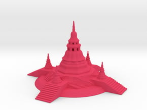 A Pagoda. in Pink Smooth Versatile Plastic