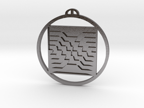 Micheldever Hampshire crop circle pendant in Processed Stainless Steel 316L (BJT)