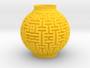 Vase 2236 in Yellow Smooth Versatile Plastic