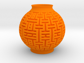 Vase 2236 in Orange Smooth Versatile Plastic