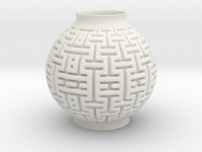 Vase 2236 in White Natural TPE (SLS)