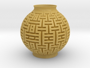 Vase 2236 in Tan Fine Detail Plastic