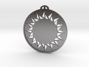 Roundway Hill Wiltshire crop circle pendant in Processed Stainless Steel 17-4PH (BJT)